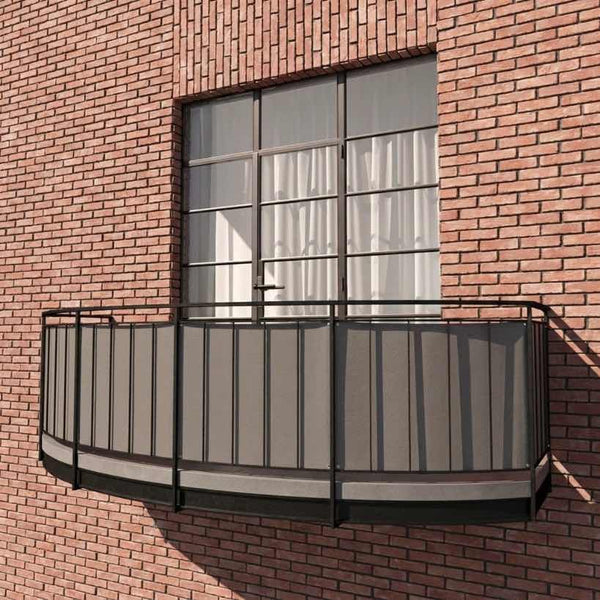 Balkongskydd i Sunproof olefin - Mist - S5204