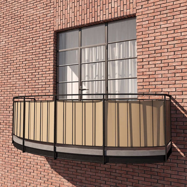 Balkongskydd i Premium akryl - Beige﹣M2022