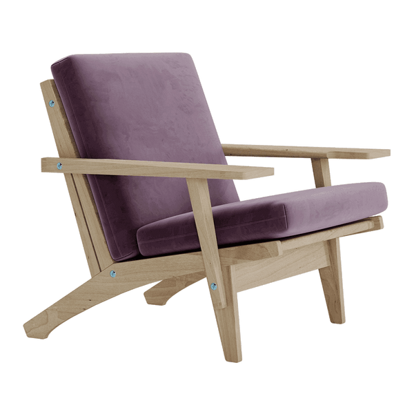 Sittdyna efter mått i velour - Grape - S6007.