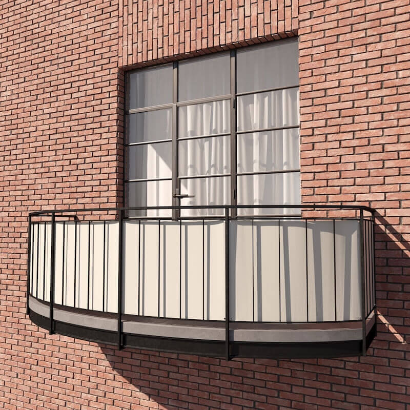 View image full screen Balkongskydd i Premium akryl