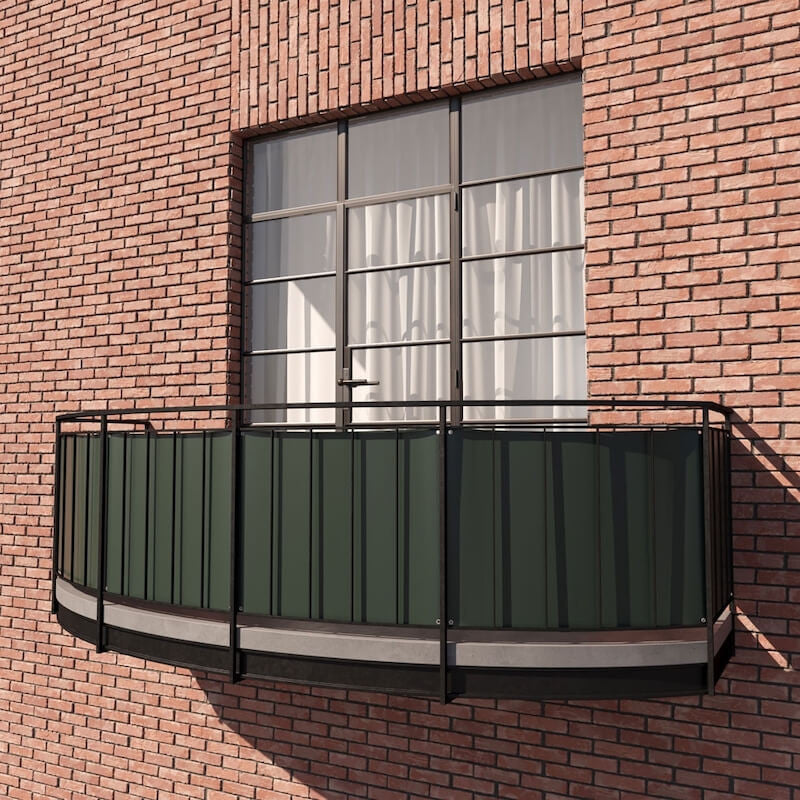 Visa bilden i helskärm Balkongskydd i Premium akryl