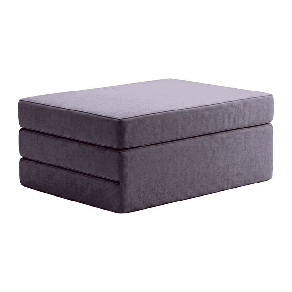 Vikbar madrass efter mått i velour - Grape - S6007