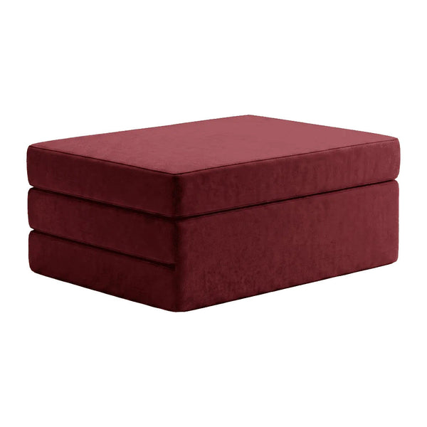 Vikbar madrass efter mått i velour - Vino - S6008