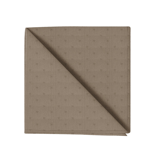 Damastservett i egyptisk bomull - Nutmeg brown - D1052´