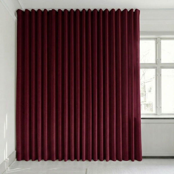 Sammetsgardin efter mått – Bris - Wine Red - C2641
