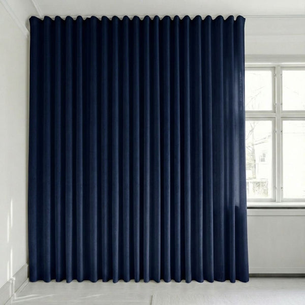 Sammetsgardin efter mått – Bris - Deep Indigo - C2604