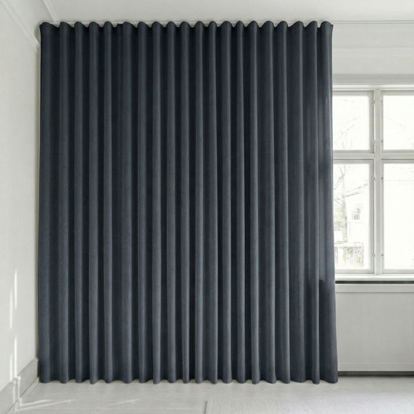 Sammetsgardin efter mått – Bris - Slate Blue - C2601