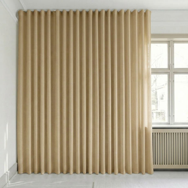 Semitransparent gardin efter mått – Rooma - Khaki - C1609
