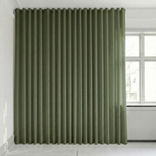 Semitransparent gardin efter mått – Rooma - Moss - C1621