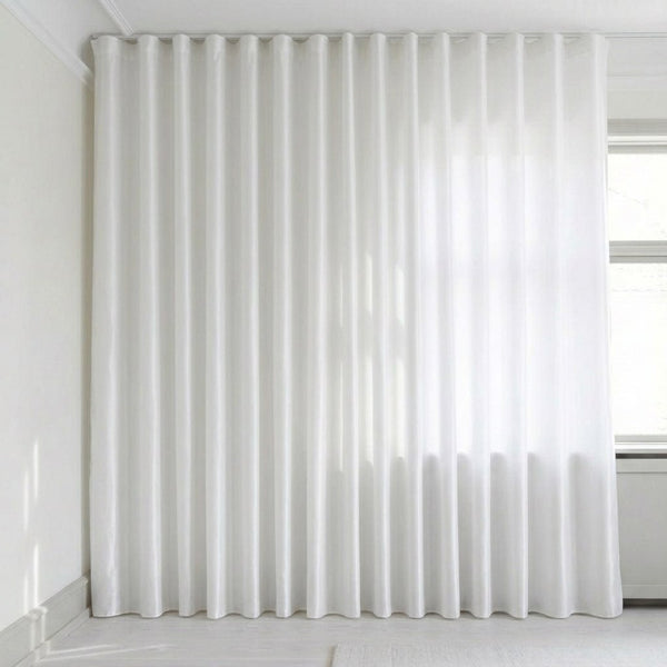Transparent gardin efter mått – Silva - Ivory - C1101