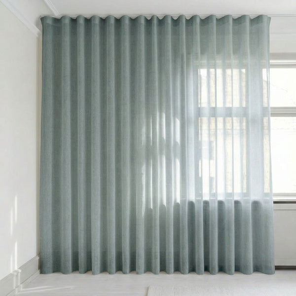 Transparent gardin efter mått – Suula - Metallic Gray - C1507