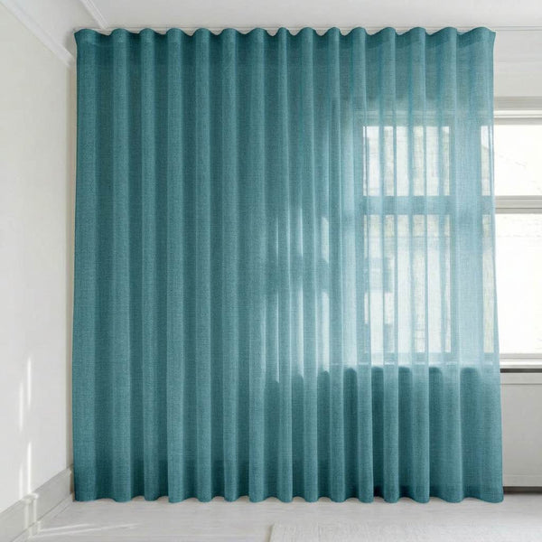Transparent gardin efter mått – Suula - Surf Blue - C1509