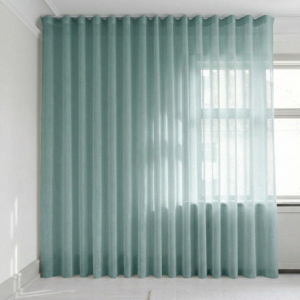 Transparent gardin efter mått – Suula - Aqua - C1508