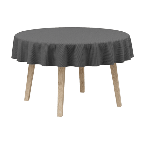 Rund duk i bomull - Grey - D1004¨