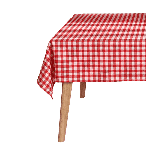 Rutig duk efter mått - Red check - D1022.