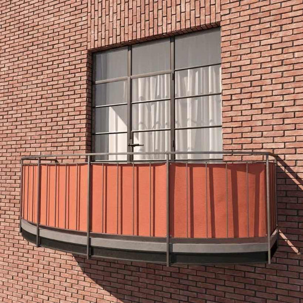 Balkongskydd i Sunproof olefin - Tangerine - S5214