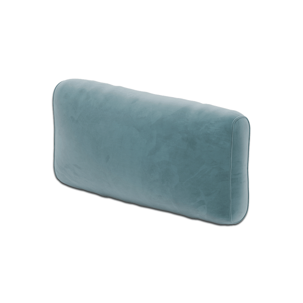 Mjuk ryggdyna efter mått i velour - Cloud. - S6017