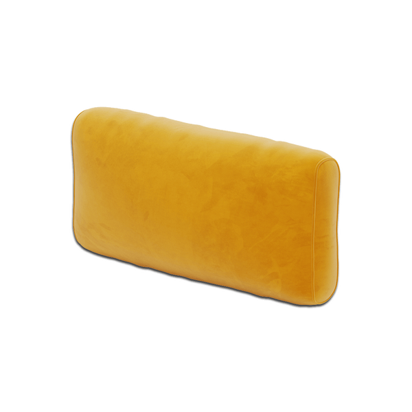 Mjuk ryggdyna efter mått i velour - Honey. - S6022