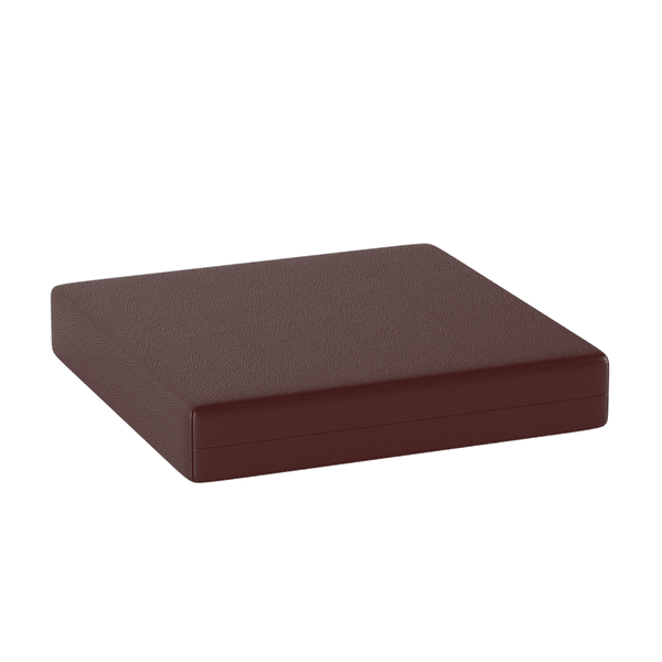 Vikbar madrass efter mått i konstläder - Aubergine - S3103