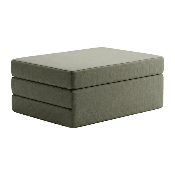 Vikbar madrass efter mått i velour - Chrom - S6012
