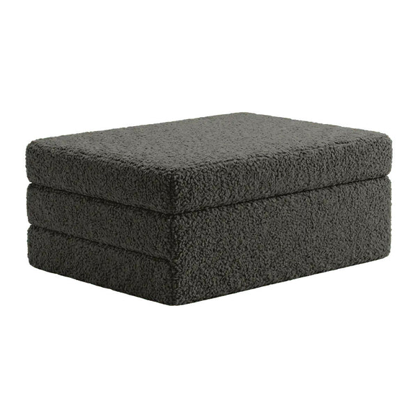Vikbar madrass efter mått i bouclé - Granite - S2005