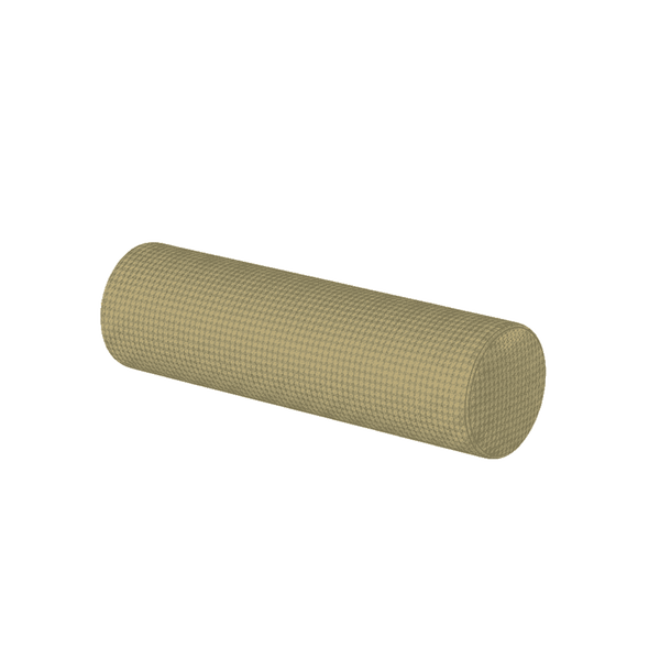 Cylinderdyna efter mått i mönstrad ull - Oil Yellow - S7103´