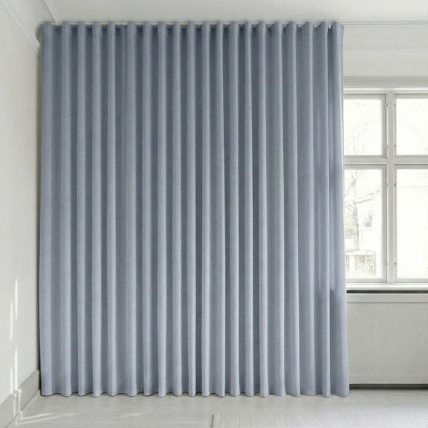 Sammetsgardin efter mått – Bris - Steel Blue - C2600