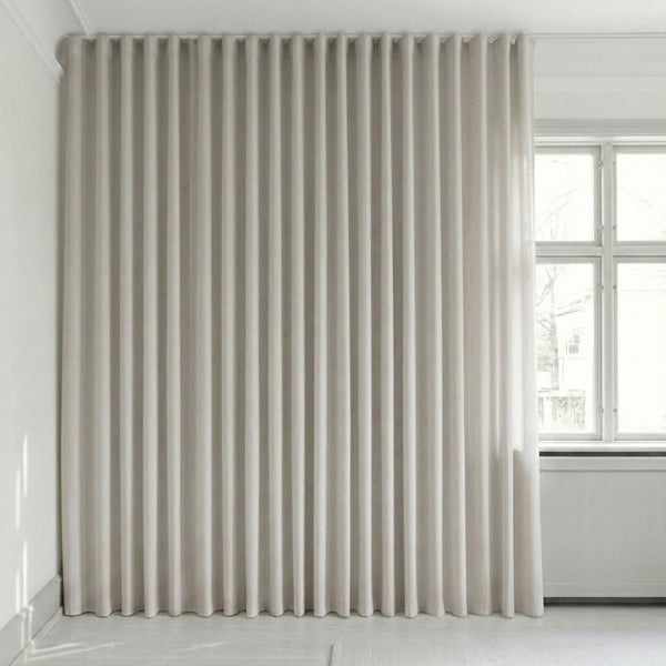 Sammetsgardin efter mått – Bris - Ivory Cream - C2618