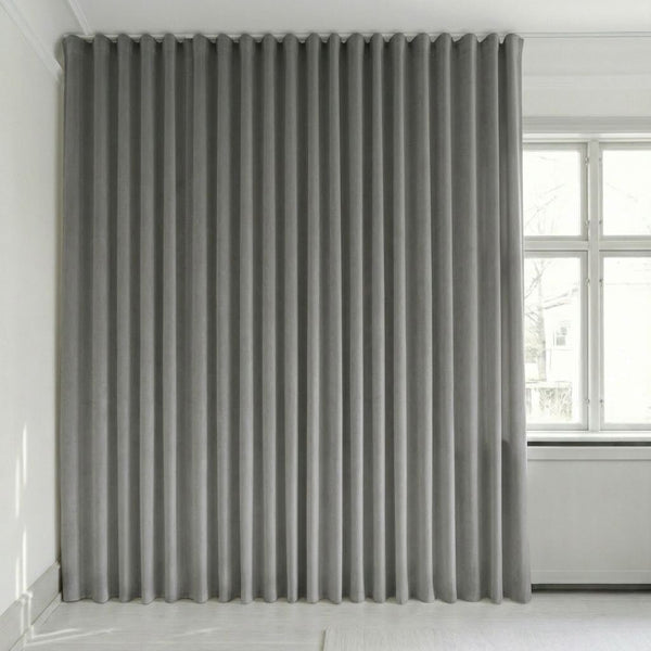Sammetsgardin efter mått – Bris - Graphite Gray - C2621