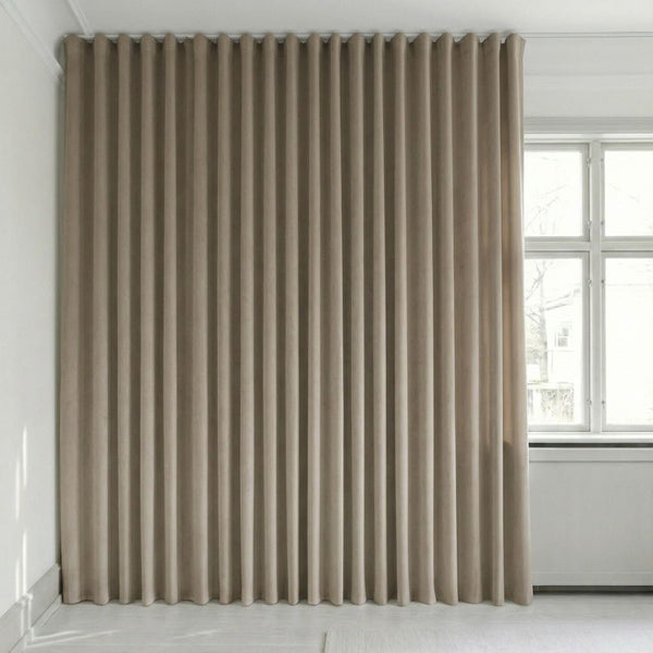 Sammetsgardin efter mått – Bris - Beige Nude - C2631