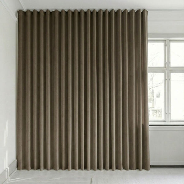 Sammetsgardin efter mått – Bris - Cocoa Brown - C2628