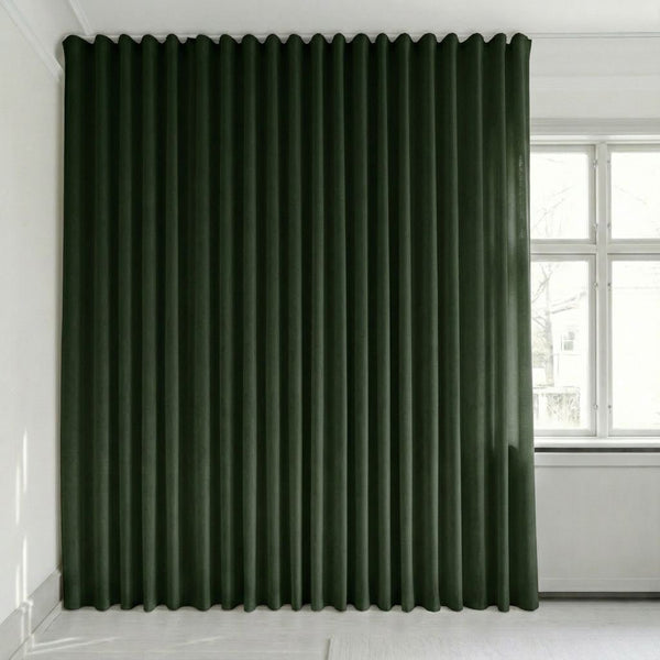 Sammetsgardin efter mått – Bris - Deep Forest Green - C2609