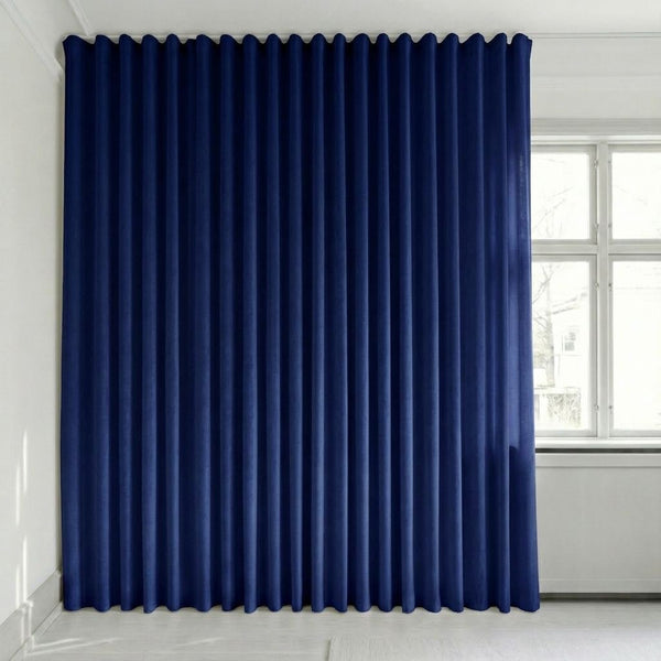 Sammetsgardin efter mått – Bris - Royal Blue - C2605