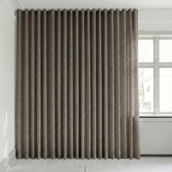 Semitransparent gardin efter mått – Disa - Charcoal Gray - C2409