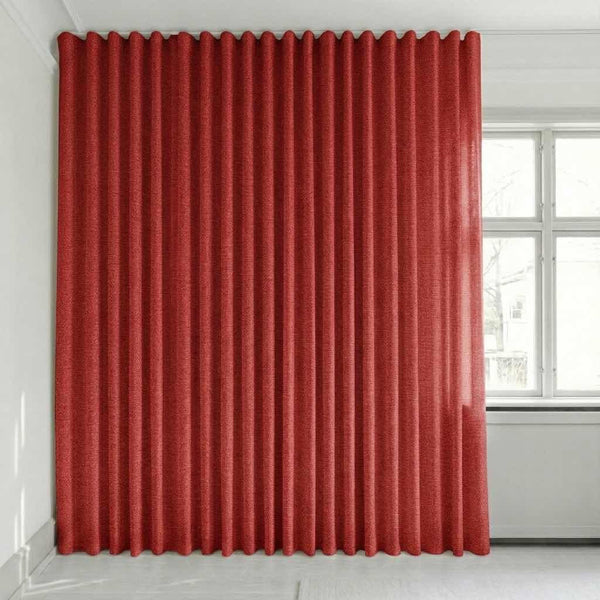 Semitransparent gardin efter mått – Disa - Berry Red - C2430