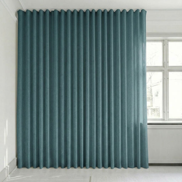 Semitransparent gardin efter mått – Rina - Jewel Blue - C1923