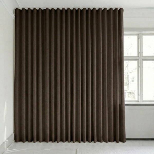 Semitransparent gardin efter mått – Rina - Espresso - C1914