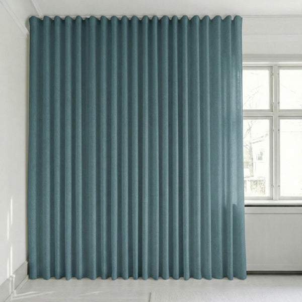 Semitransparent gardin efter mått – Rina - Slate Blue - C1922