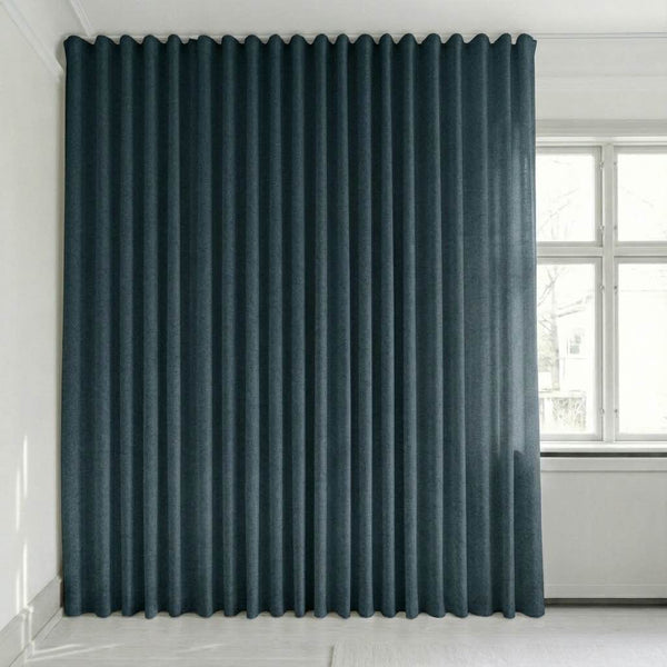 Semitransparent gardin efter mått – Rina - Navy Blue - C1924