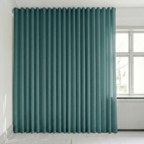 Semitransparent gardin efter mått – Rina - Turquoise - C1921