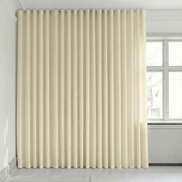 Semitransparent gardin efter mått – Rina - Pale Ivory - C1901