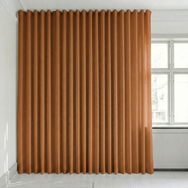 Semitransparent gardin efter mått – Rooma - Turmeric - C1623