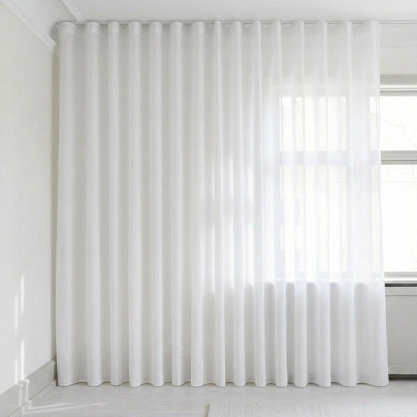 Transparent gardin efter mått – Silva - Powder Blue - C1104