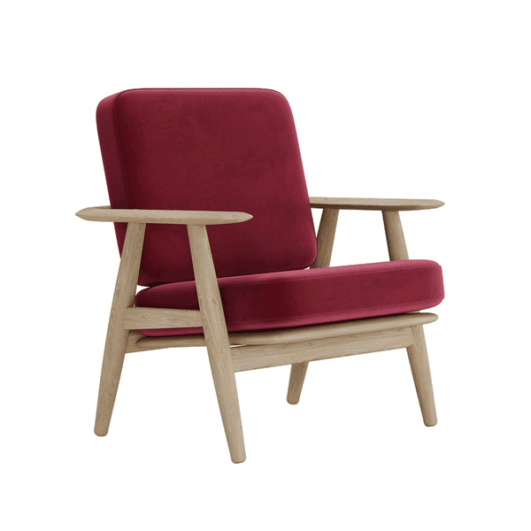 Dynset till Wegner GE 240/290 i velour - Velour - Vino - S6008.