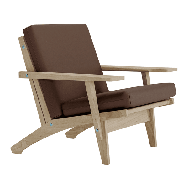 Dynset till Wegner GE 370 i läder - Dark Brown - S3001