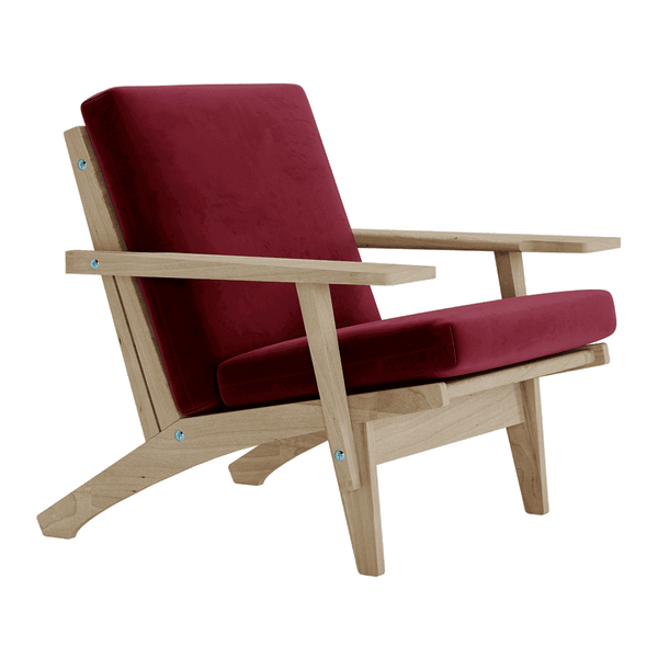 Dynset till Wegner GE 370 i velour - Vino - S6008.