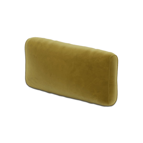 Mjuk ryggdyna efter mått i velour - Bronze. - S6010