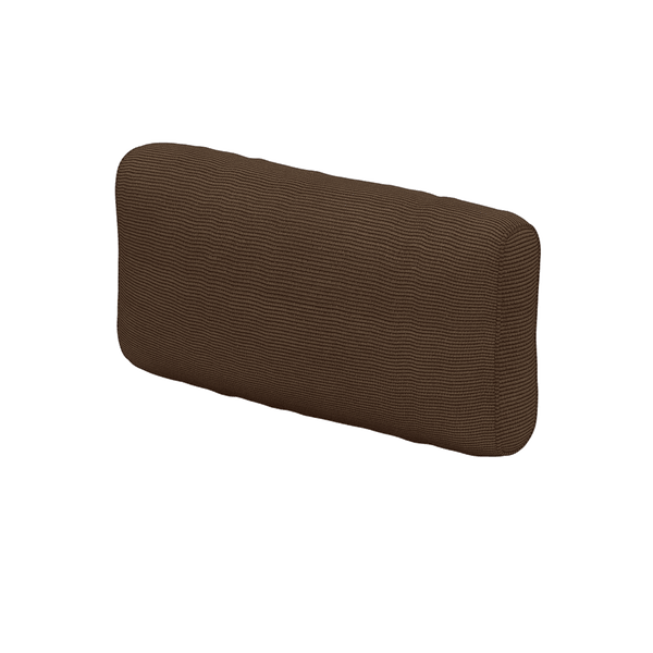 Mjuk ryggdyna efter mått i velvet - Walnut - S2513`
