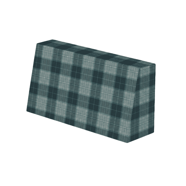 Sned ryggdyna efter mått i mönstrad ull - Midnight Navy - S7209.