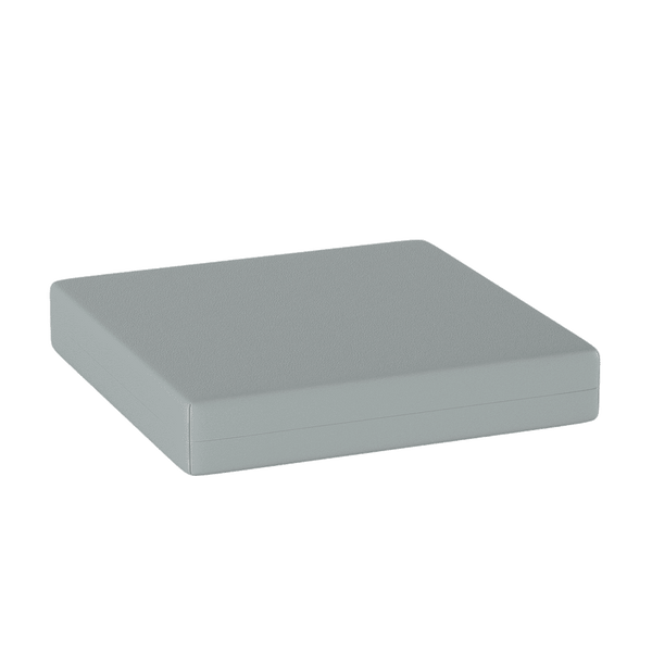 Sittdyna efter mått i konstläder - Aluminium - S3104